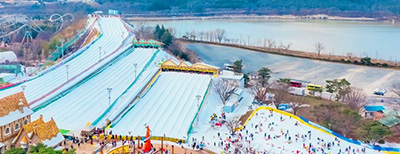 경주월드 스노우파크 대형 눈썰매장